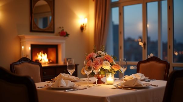Rendez-vous dans un restaurant idéal pour une demande en mariage